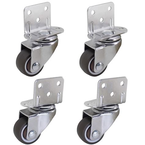 side mount casters with brakes